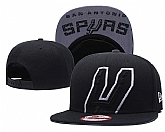 Spurs Team Logo Black Adjustable Hat GS (1),baseball caps,new era cap wholesale,wholesale hats